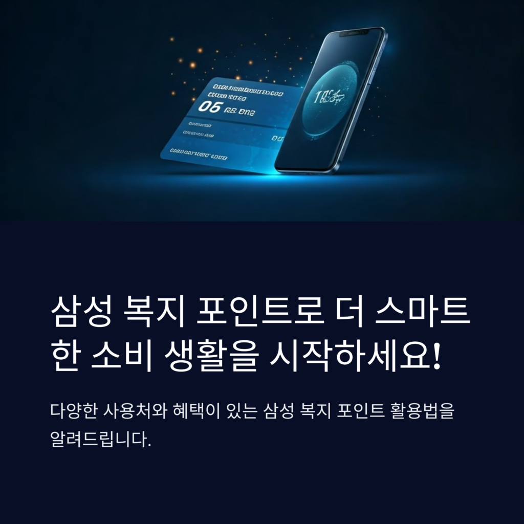 삼성 복지 포인트 사용법