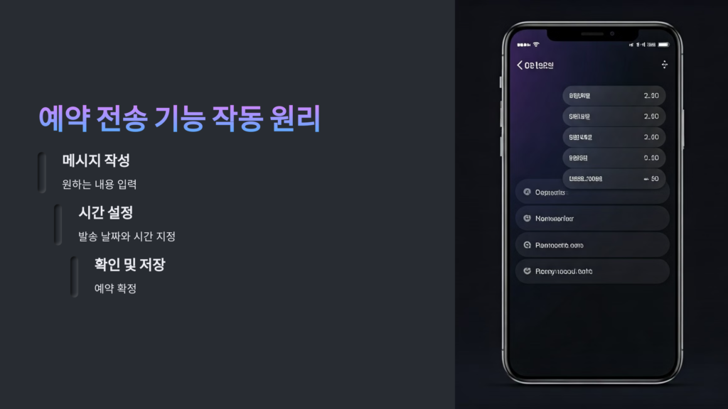 예약전송기능