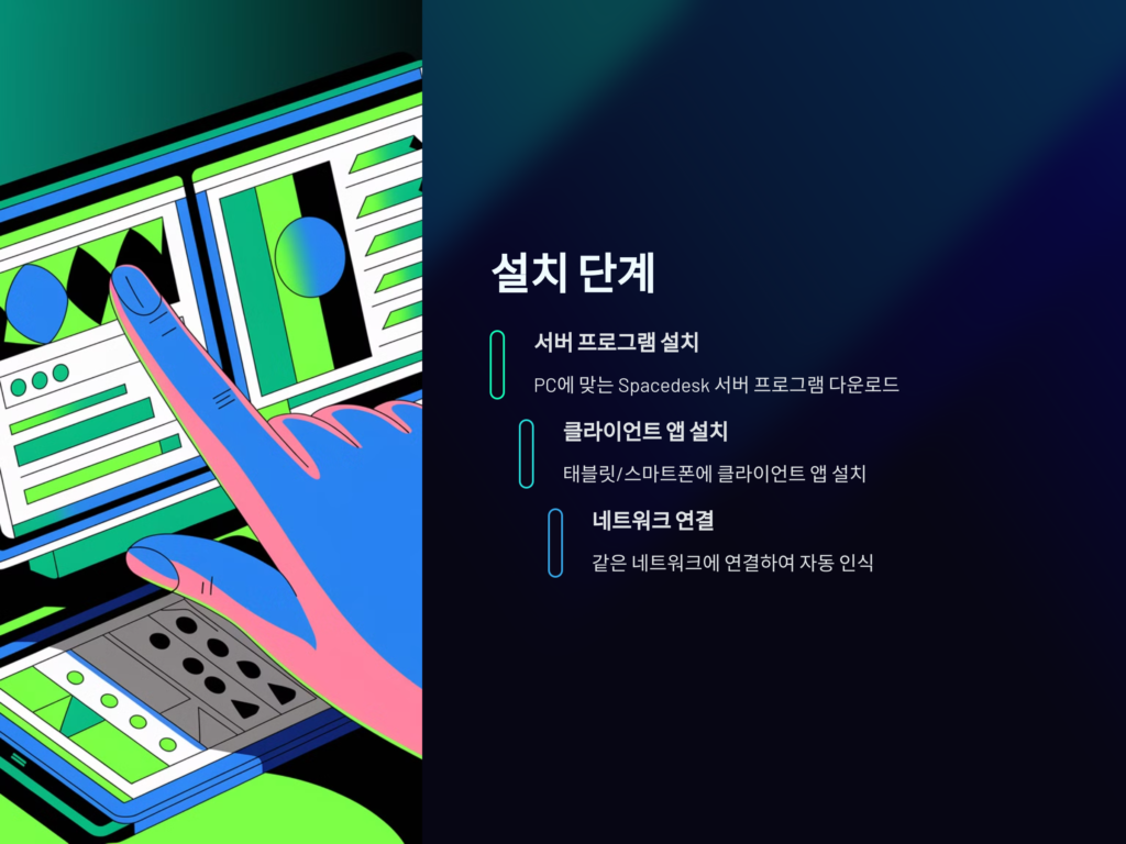 Spacedesk설치