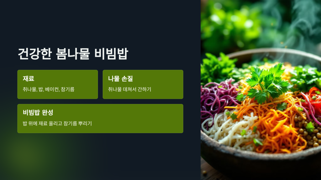 봄나물-비빔밥