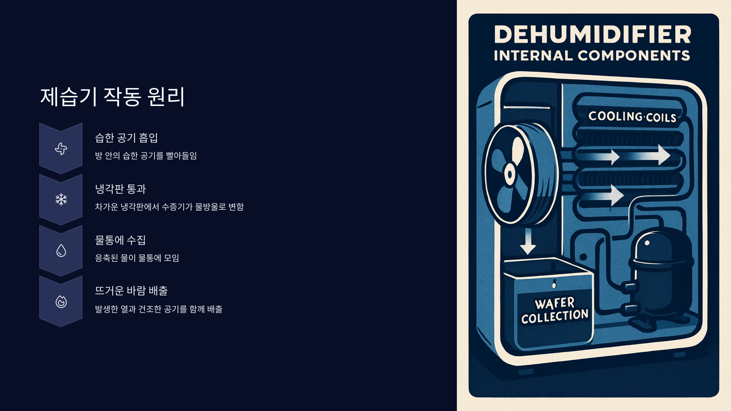 제습기-뜨거운바람