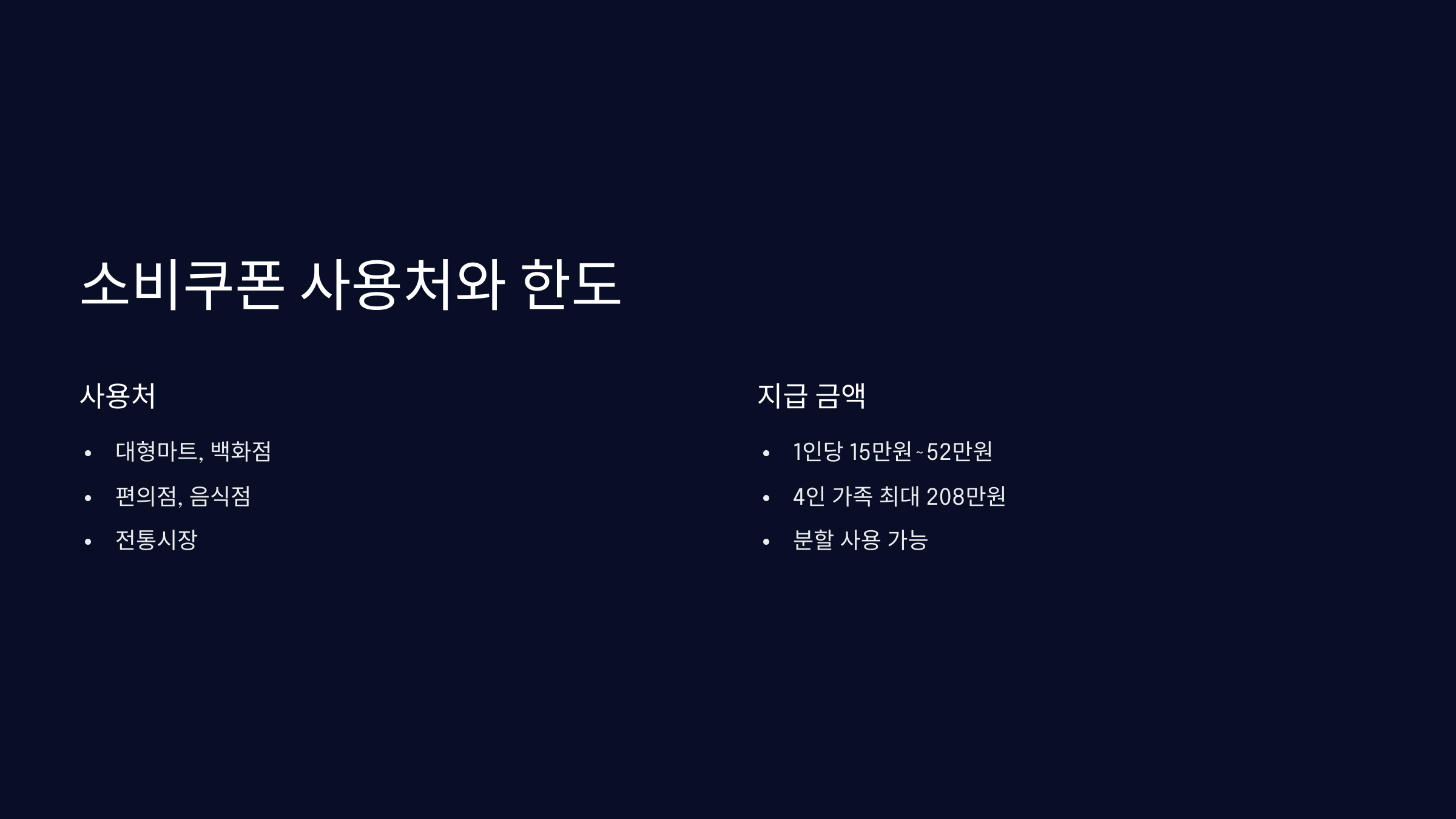 소비쿠폰-사용처-한도