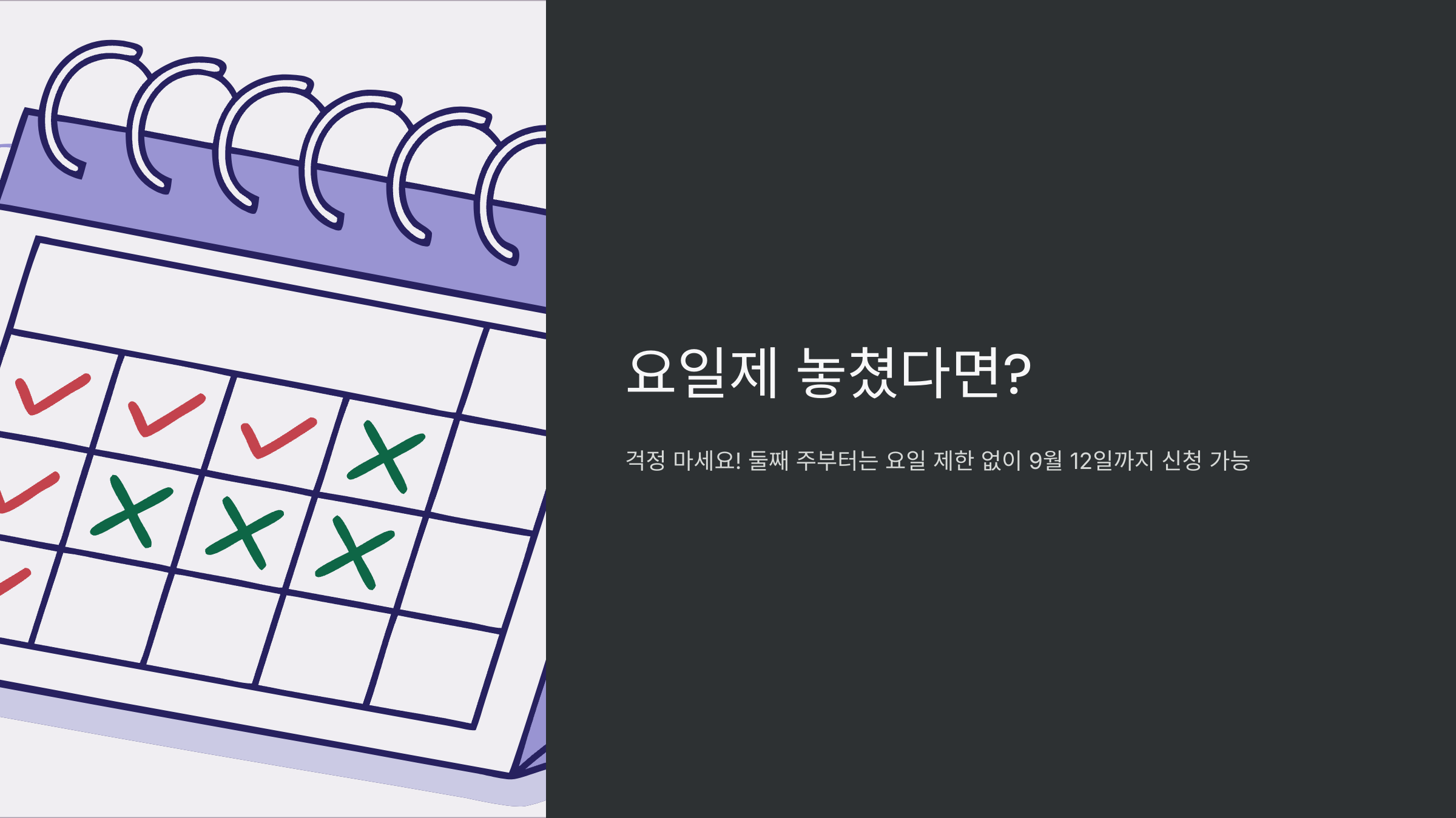 요일제-놓쳤다면
