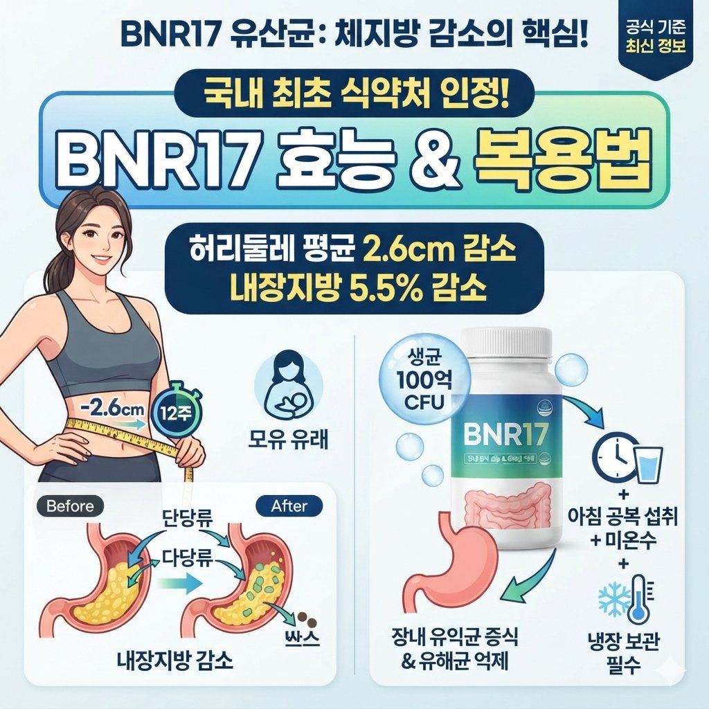 BNR17 효능과 복용방법은?