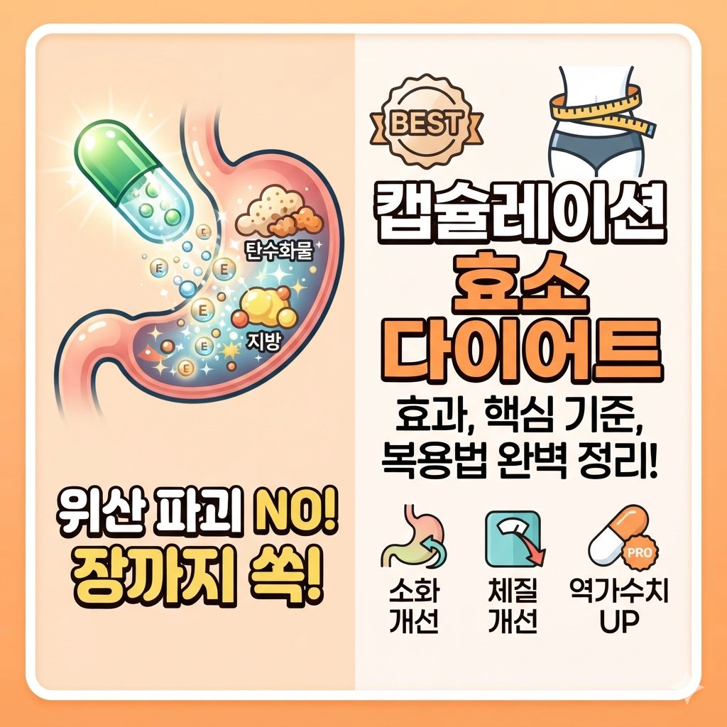 캡슐레이션 효소 다이어트 어떤 효과가 있을까?